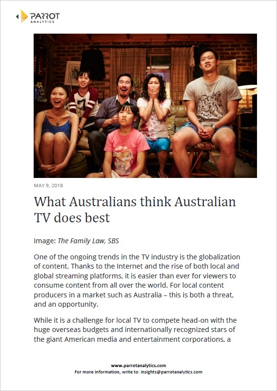 Australian TV Local Content Audience Preferences Study 2018