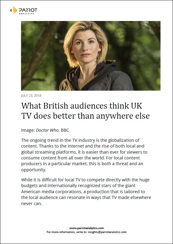 Study: British Audience Television Content Preferences